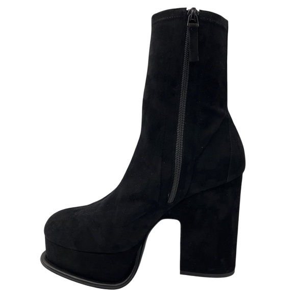 PIERRE HARDY BLACK SUEDE PLATFORM BOOTS - Picture 3 of 8